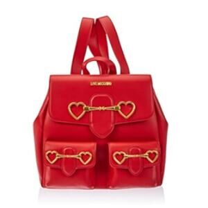 Love Moschino Heart-Shaped Horsebit Backpack